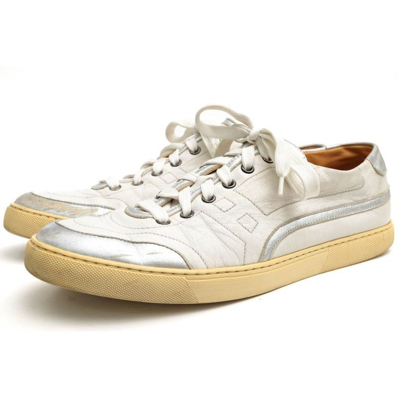 Hermes Shoes Sneakers Low Cut Men Leather White