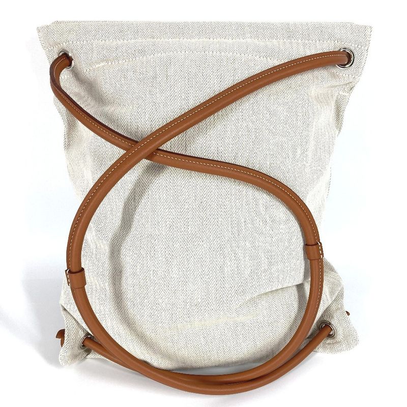 Hermes Backpack Sac Aline MM Sac Aline MM Toile Chevron Beige