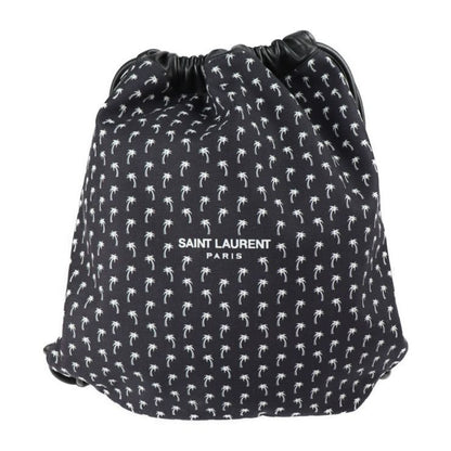 Saint Laurent Paris Backpack Daypack Hpq4 E 1070 Canvas Lambskin Black