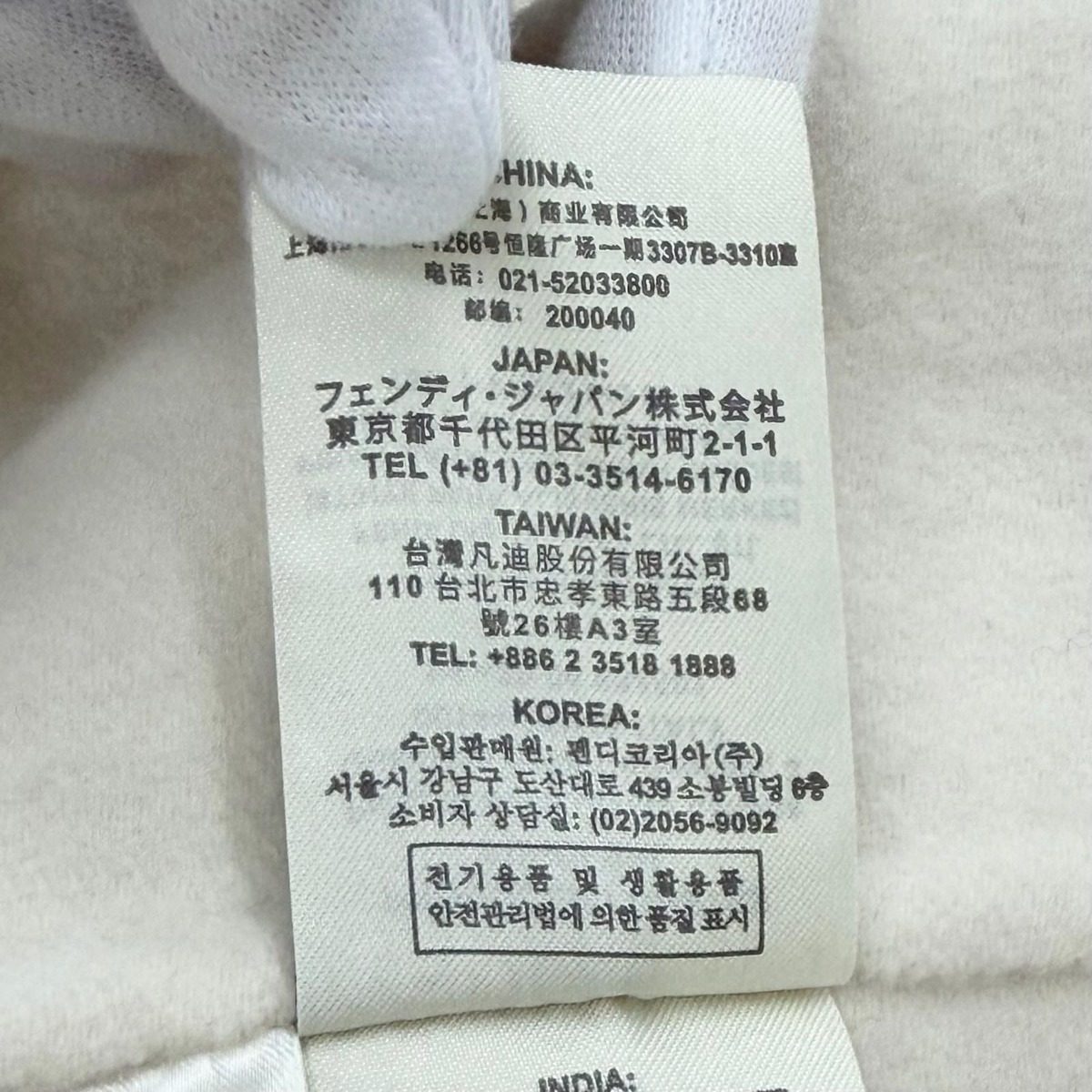 Fendi Wool Silk Fflogo Double Breasted Coat White 40 — view 9