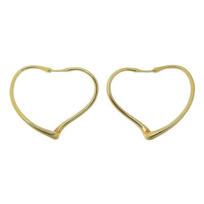 Tiffany & Co Tiffany & Co Open Heart Hoop Earrings Small 18K Yellow Gold 750