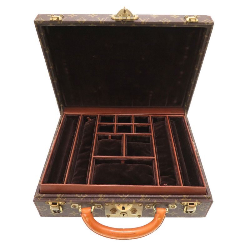 Louis Vuitton Monogram Boite Bijoux Jewelry Case M47120 Trunk Bag LV 0085 Louis