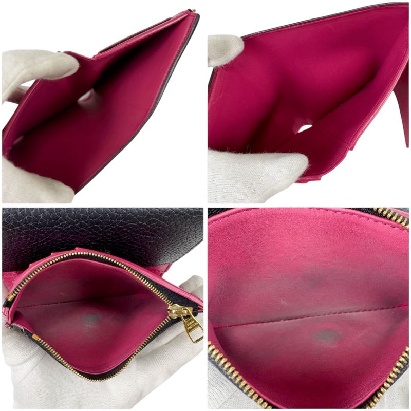 Louis Vuitton Trifold Wallet Portefeuille Capucines Black Taurillon