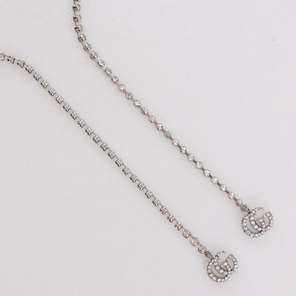 Gucci Catsuit GG Metal And Rhinestone Silver Ladies Other Accessories