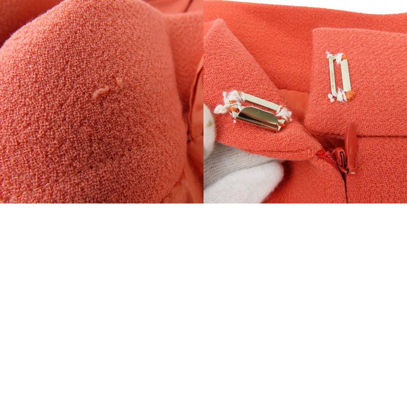 Chanel Skirt Wool Coral Pink Tight Skirt No Slit Apparel Women Ladies Women