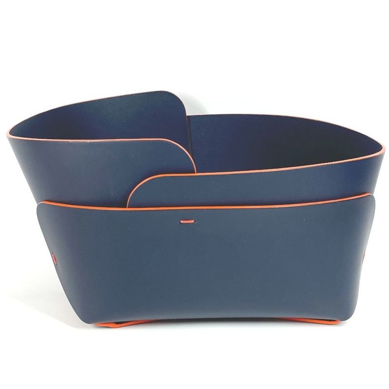 Louis Vuitton Object Overlay Bowl Leather Navy