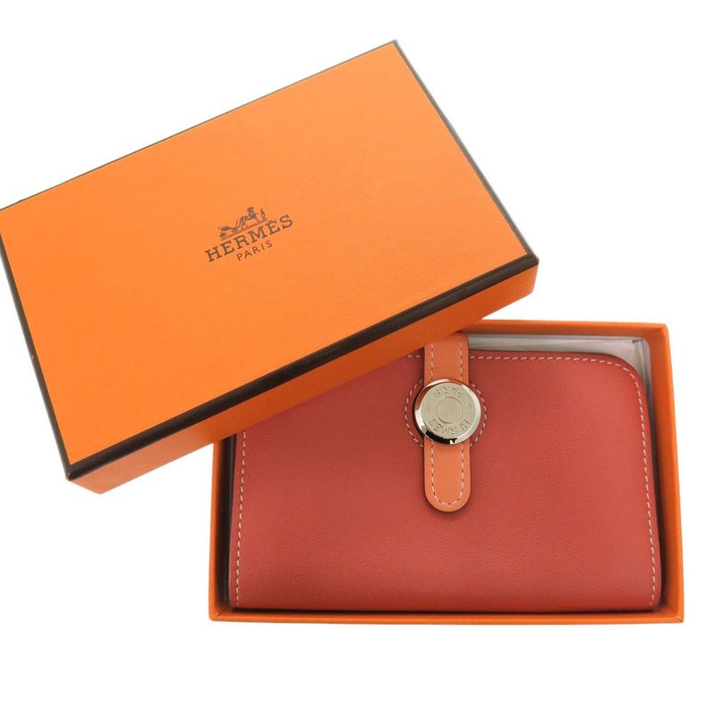 Hermes Dogon Swift Cles Vet □Q Engraved Coin Case Wallet 1175 Hermes