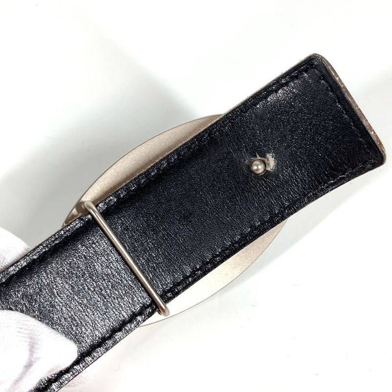 Hermes Belt Double H Logo Buckle Leather Orange