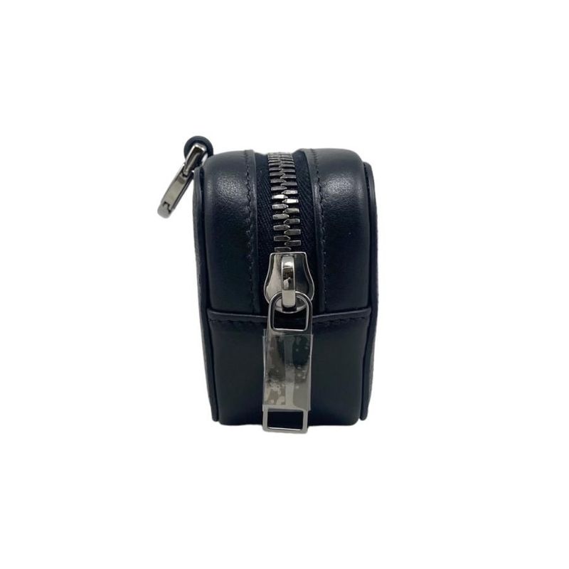 Christian Dior Shoulder Bag Horizontal Nano Pouch 2esbc269cdp Logo Black Silver