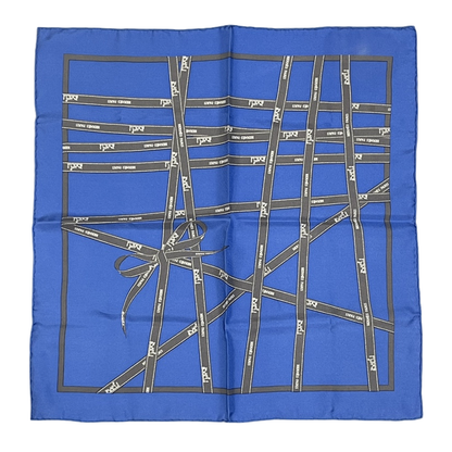 Hermes Bolduc Ribbon Pattern Bolduc Blue