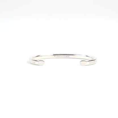 Tiffany & Co Makers' Narrow Ag925 Logo Engraved Bangle Silver Weight 16.06g
