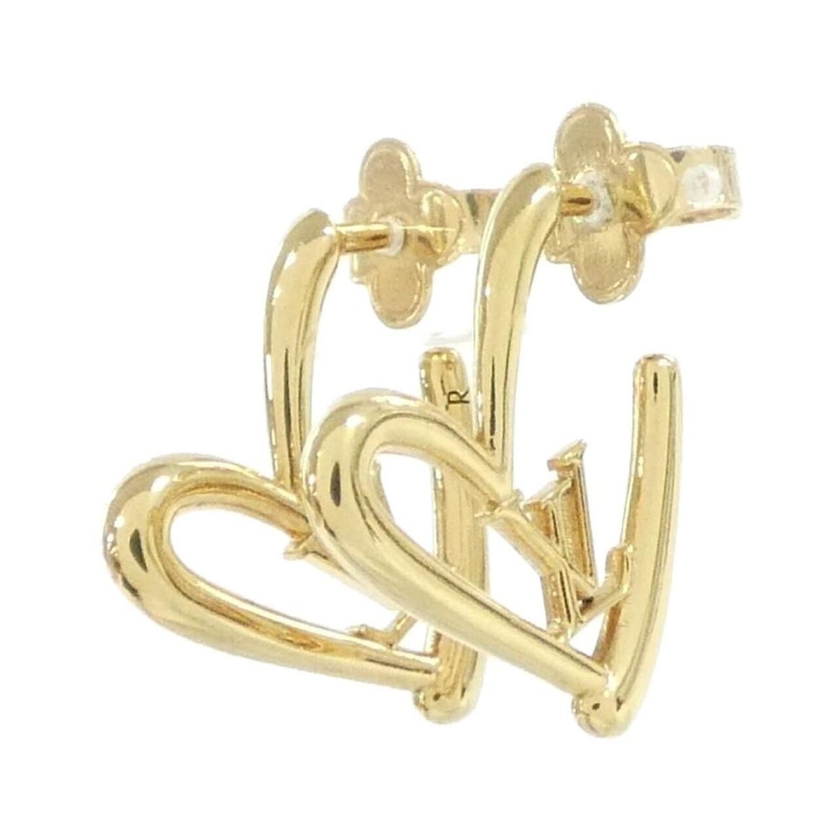 Louis Vuitton Book de Reil Heart Foreign Love GM Earrings