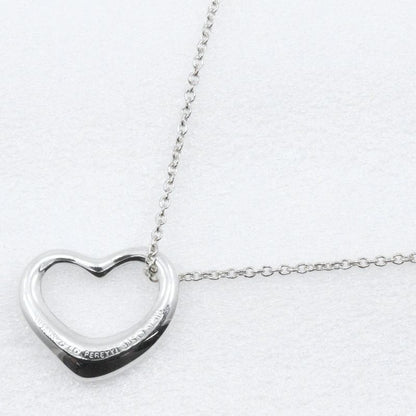 Tiffany & Co Open Heart Elsa Peretti 925 Silver Ladies 2.1g Necklace