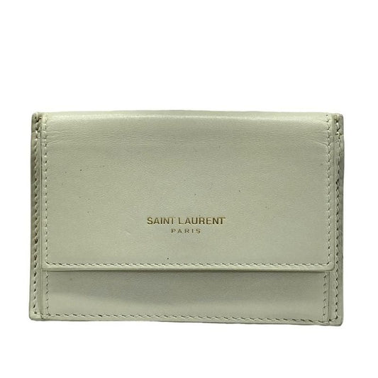Saint Laurent Card Case Pass Coin Purse Compact Logo