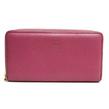 Gucci Wallet Women Leather Pink Bamboo Tassel with Coin Purse