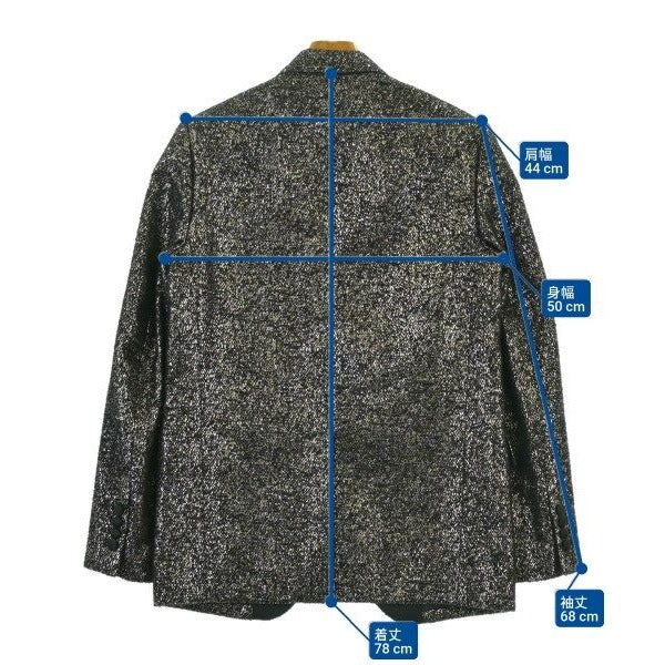 Celine Casual Jacket Nylon Silk Gold Black — view 6