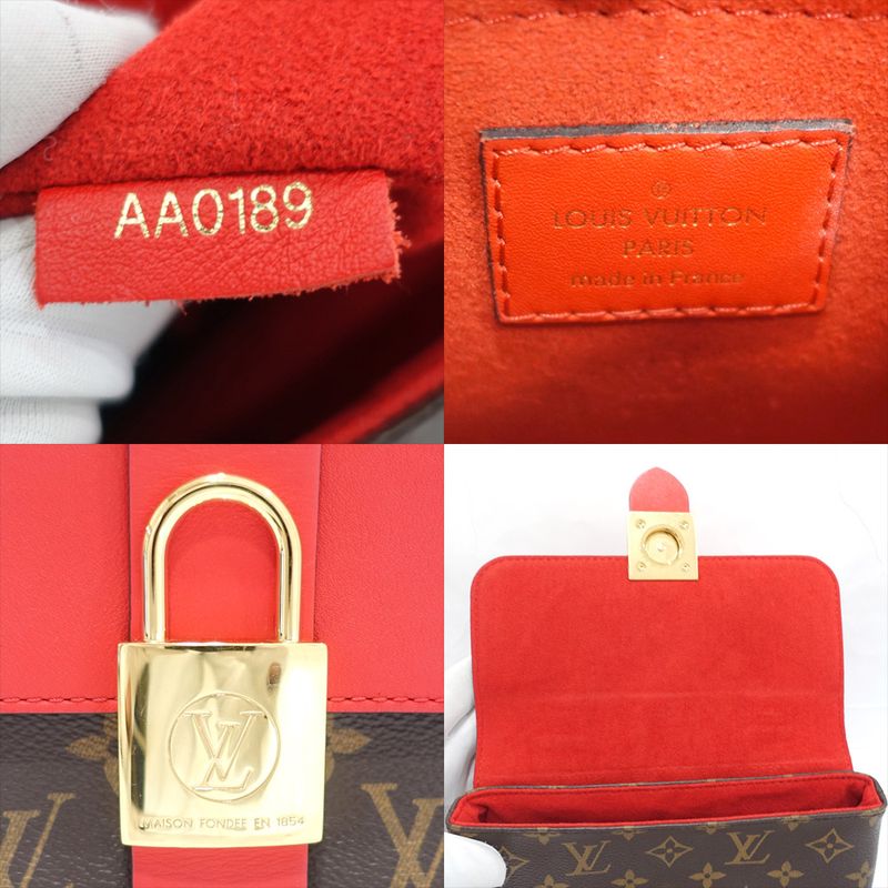 Louis Vuitton Rocki-bb Handbag M44322 Monogram Brown Gold Hardware 2WAY