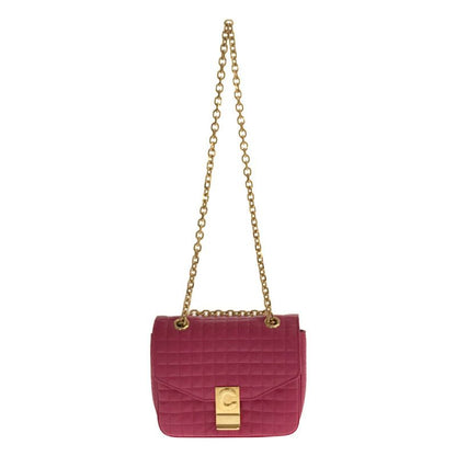 Celine - 2020 - Small C Quilted Calfskin Shoulder Bag With Bag - Pink - Women
