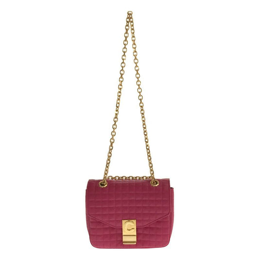 Celine - 2020 - Small C Quilted Calfskin Shoulder Bag With Bag - Pink - Women