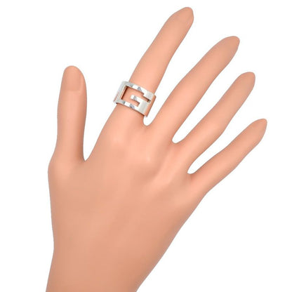 Gucci Branded G Wide Silver 925 Size 11 Ladies 11.6g Ring