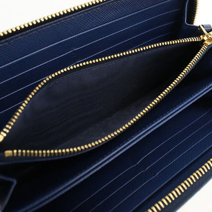 Prada Zip Around Long Wallet Long Wallet Round Zipper Leather Men's