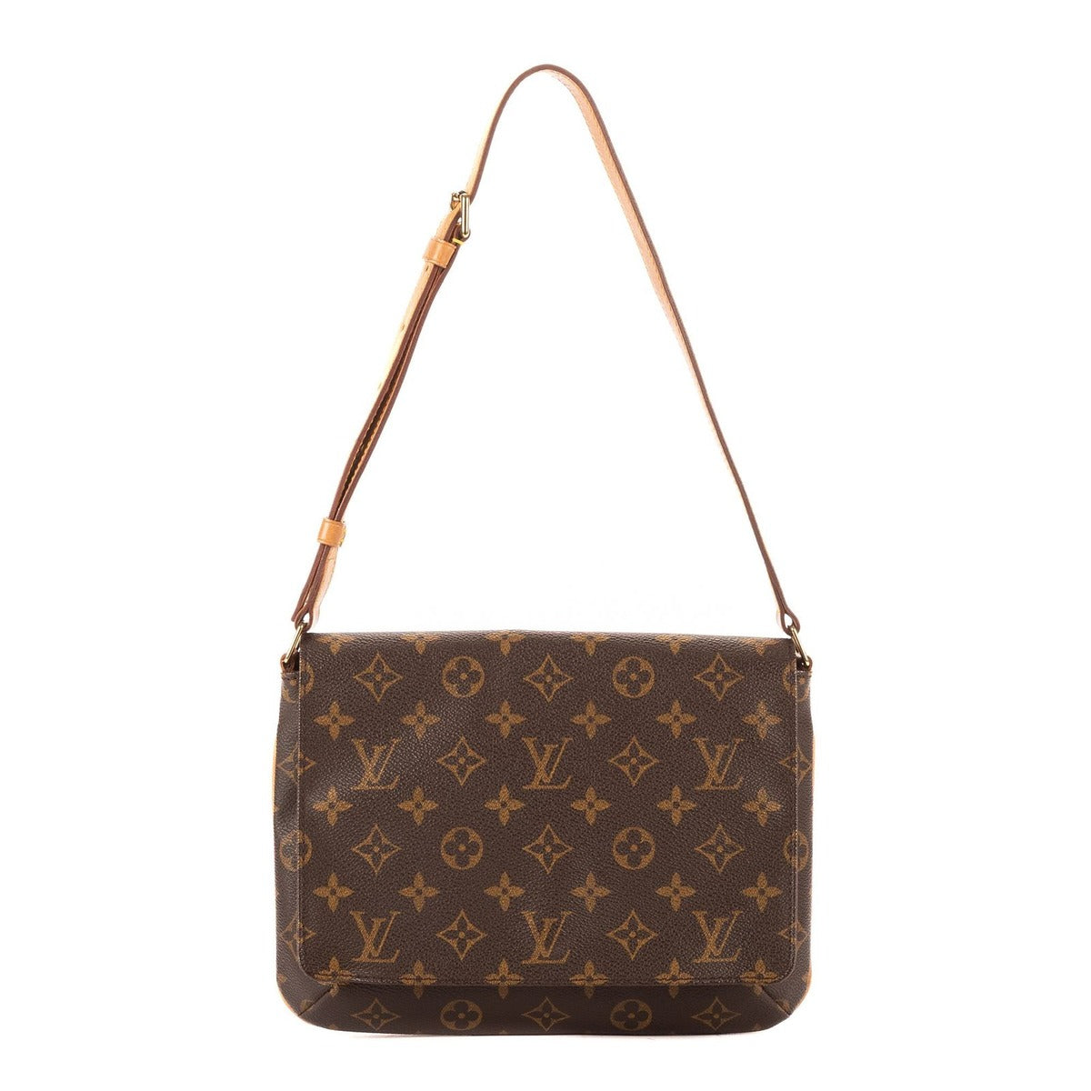 Louis Vuitton Musette Tango Brown Monogram Canvas Shoulder Bag