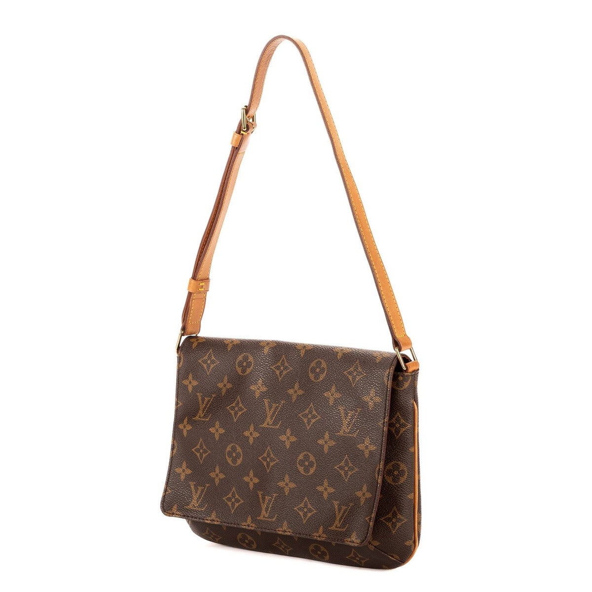 Louis Vuitton Musette Tango Brown Monogram Canvas Shoulder Bag — view 2