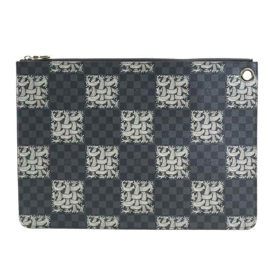Louis Vuitton Clutch Bag Damier Graphite Christopher Nemeth Pochette Jules GM