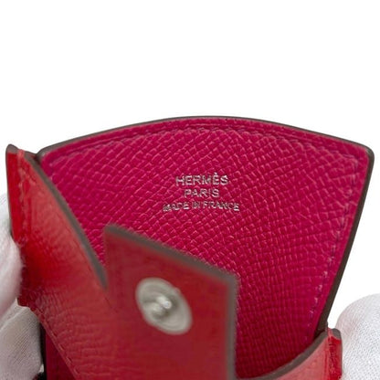 Hermes Card Case Red Pink Rouge Coup Rose Extreme
