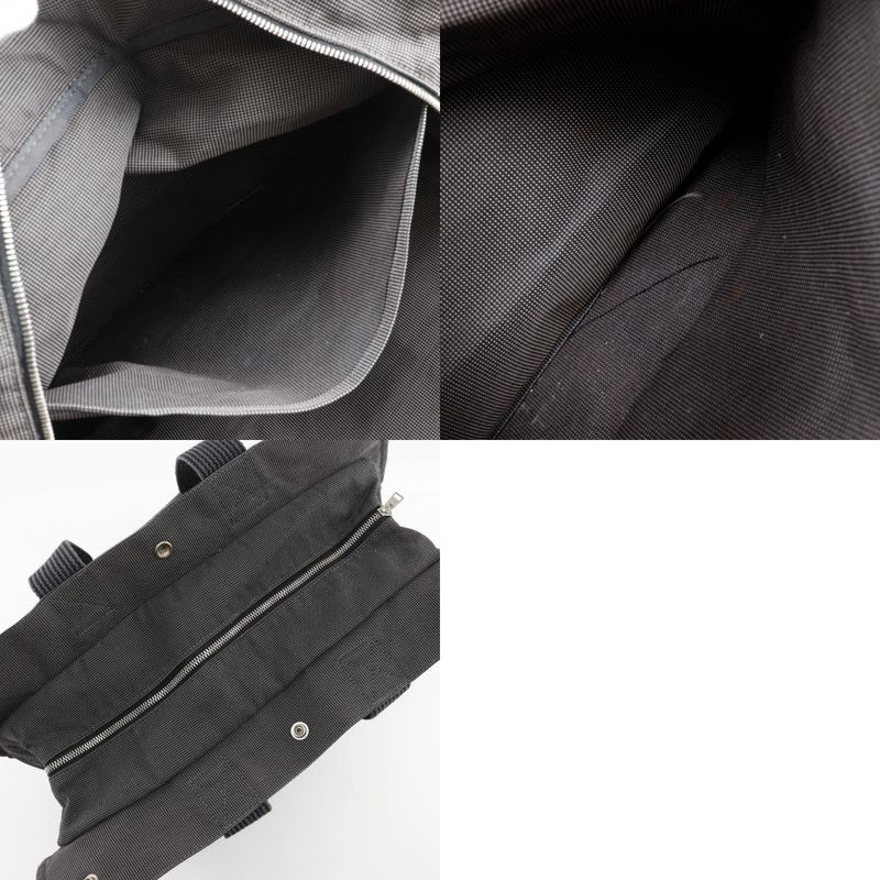 Hermes Yale Line GM Nylon Canvas Gray Unisex Tote Bag