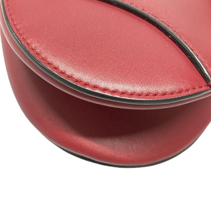 Dior/christian Dior Handbag Saddle Bag Red Leather