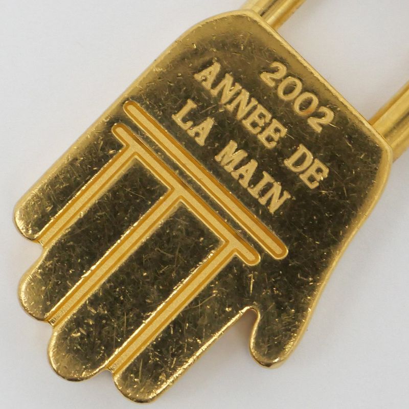 Hermes Cadena Hand Motif 2002 Limited Gold Annee DE LA MAIN Charm
