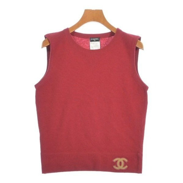 Chanel Vest Cashmere Red