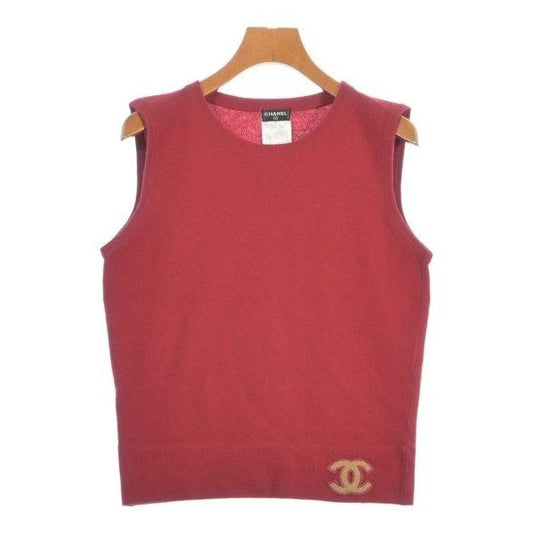 Chanel Vest Cashmere Red