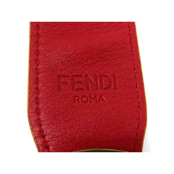 Fendi Leather Bag Shoulder Strap Crossbody Gray Az8608 — view 4