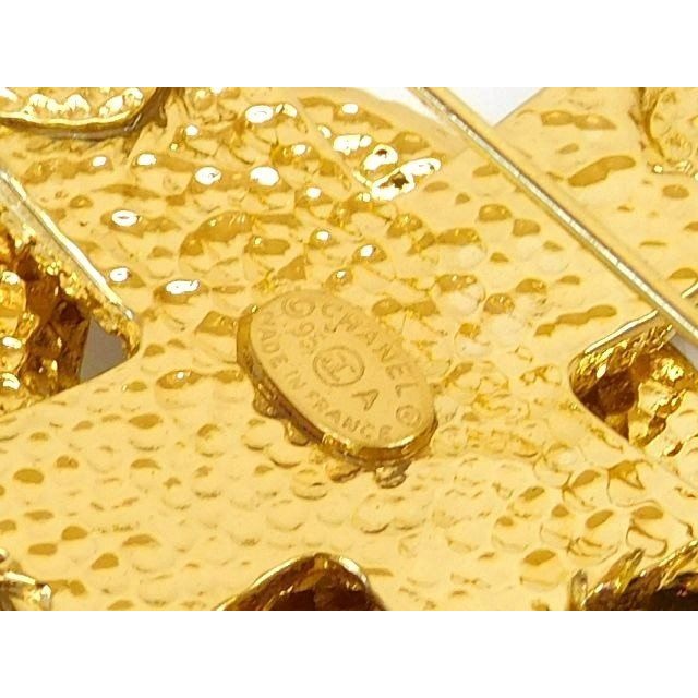 Chanel 95 A Brooch Coco Mark Gold And Blue 7 — view 3