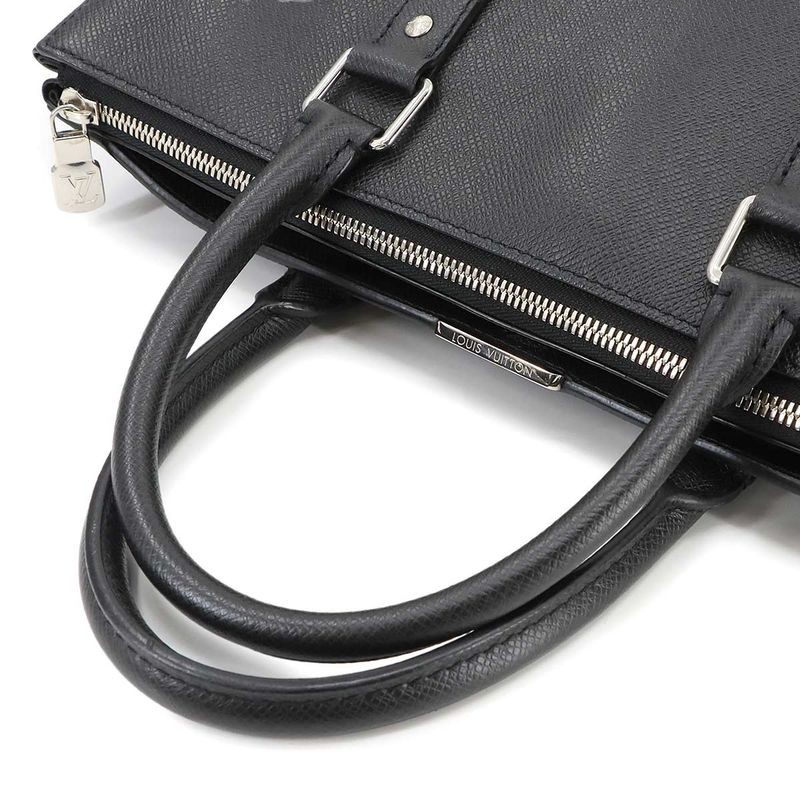 Louis Vuitton Taiga Anton Tote 2way Shoulder Bag Noir Black M33433 Taiga Anton