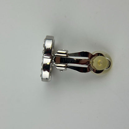 Chanel Coco Mark Accessories Earrings Silver 05V Vintage Women's