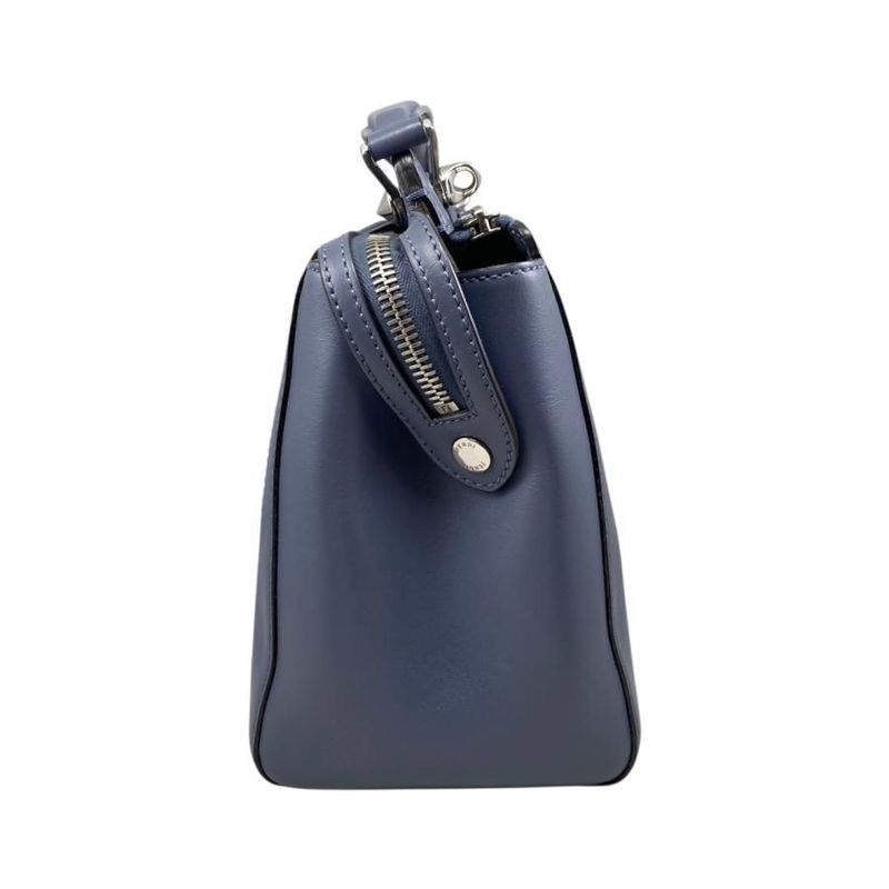 Fendi Handbag Shoulder Bag Dotcom 8bn293 Calf Leather Navy Blue Pink Beige Fendi