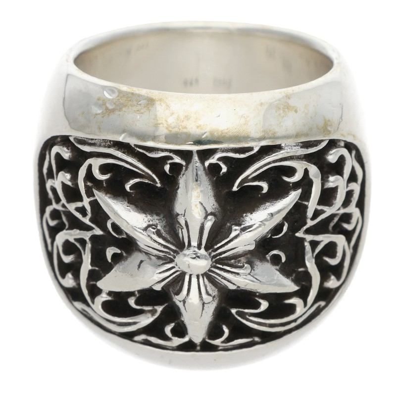 Chrome Hearts Clssc Oval Star Classic Silver Ring