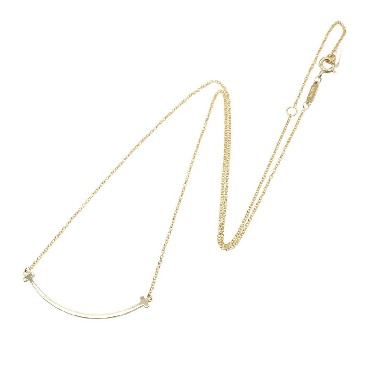 Tiffany & Co Necklace T Smile Small 40.5 18k — view 2