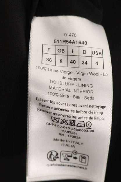 Christian Dior 511r54a1640 Belted Checkered Dress Women 36