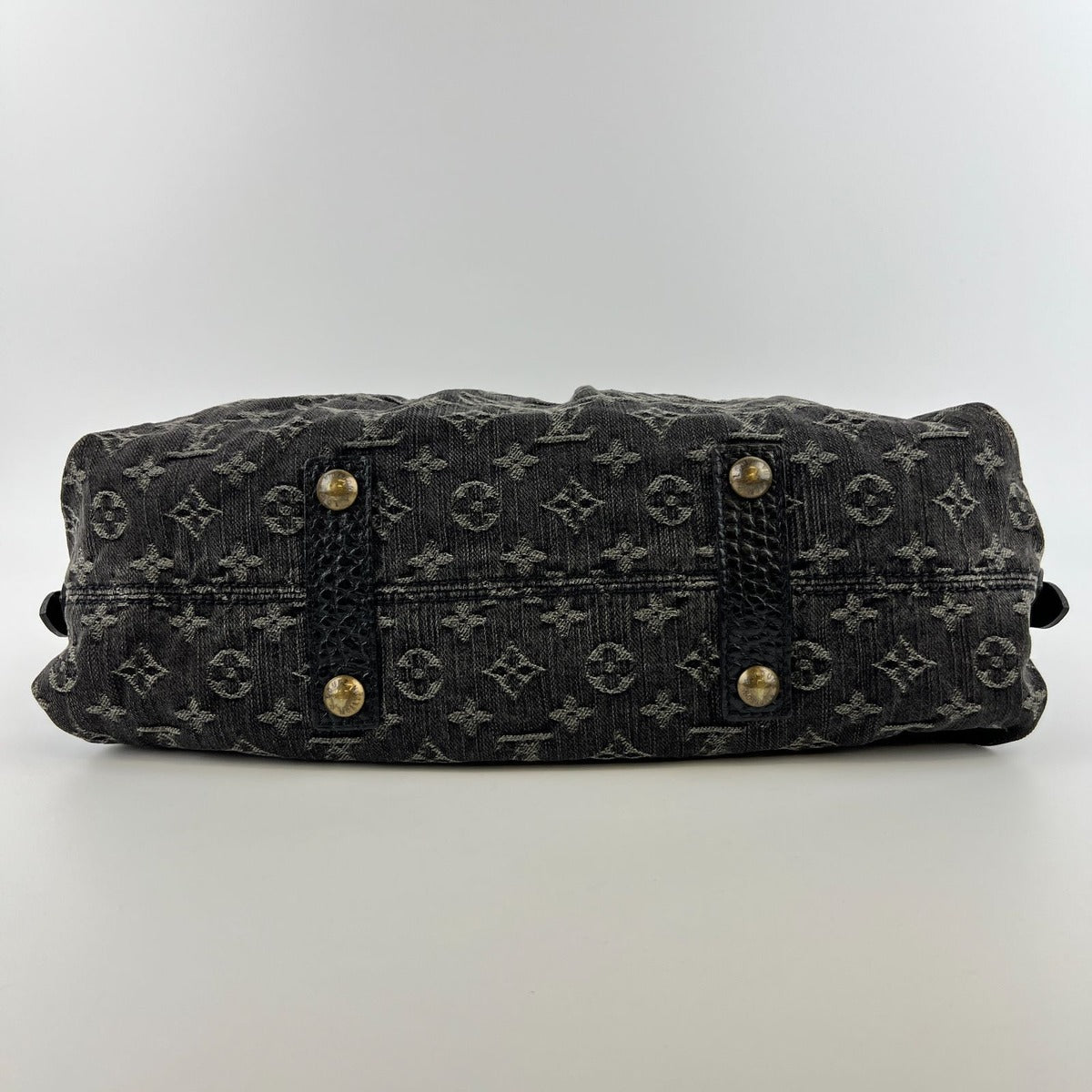 Louis Vuitton Monogram Neo Cabby MM Shoulder Bag Denim Black Vintage — view 7