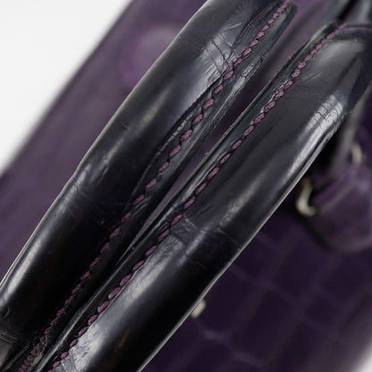 Hermes Toolbox 20 2WAY Shoulder Niloticus Amethyst Purple □O Ladies Handbag