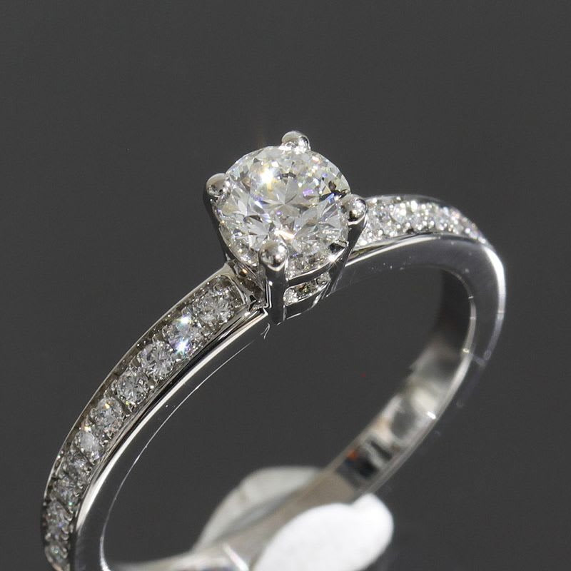 Bvlgari Rome Amor Diamond 0.3 CT Ring No 6 Pt950 Box Gallery E1366