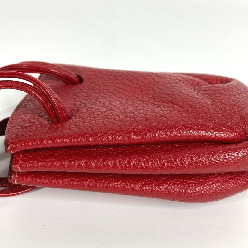 Hermes Pouch Vespa Pouch Leather Red