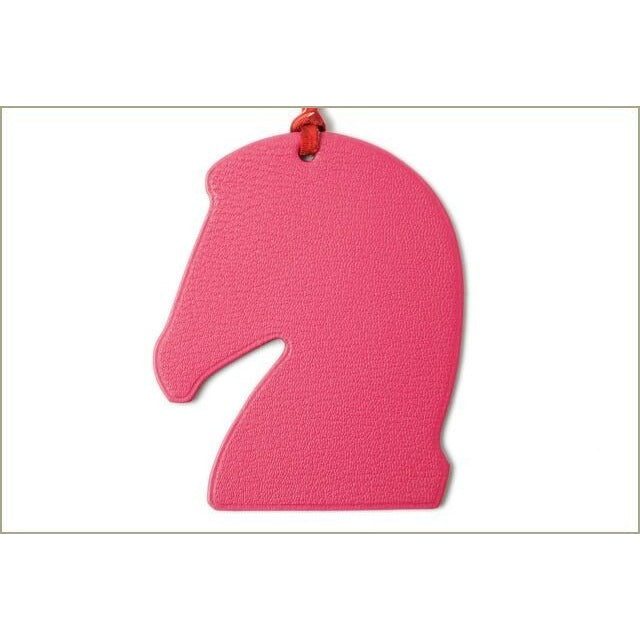 Hermes Bag Charm Samarkand Pink Orange Key Holder Horse — view 2