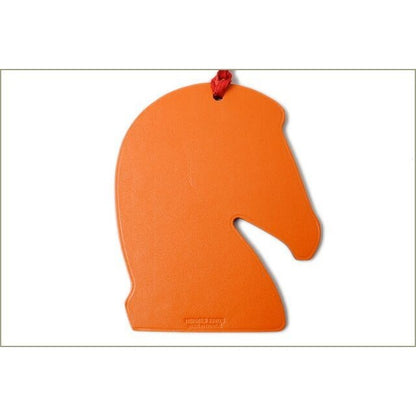 Hermes Bag Charm Samarkand Pink Orange Key Holder Horse — view 3
