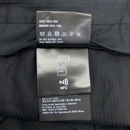 Prada - 2024 - Center Press Polyester Slacks Pants - 44 - Navy - Men's