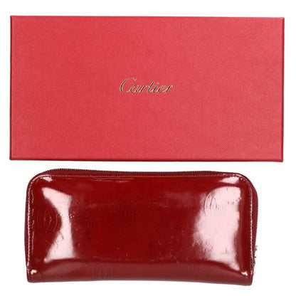 Cartier Logo Patent Long Wallet For Men